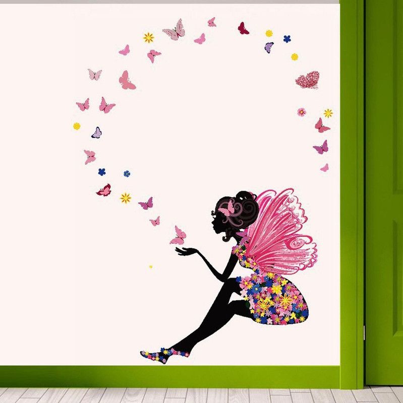 Wallcrazy 95 cm Stickers Lovely, Beautiful, Decorative, Trending Self Adhesive Sticker  (Pack of 1)