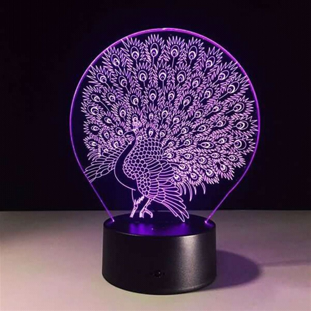Peacock Remote Control Lamp