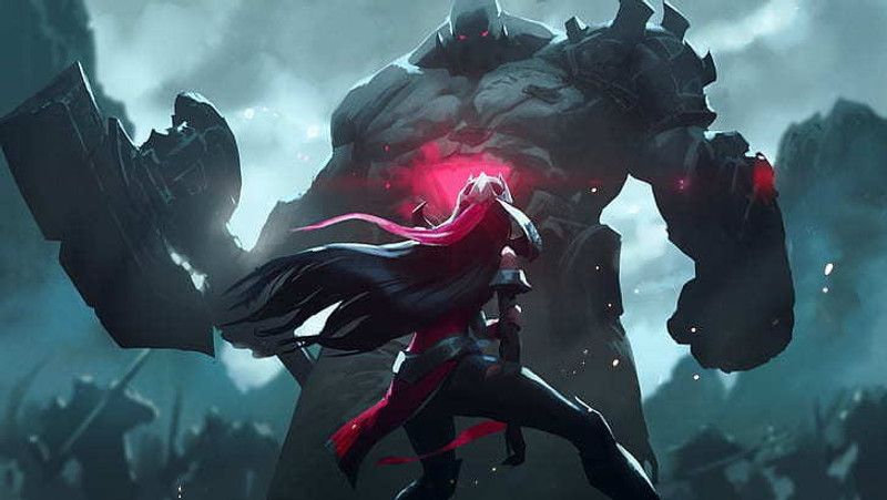 Video Game League Of Legends Creature Irelia League Of Legends Sion League Of Legends P Matte Finish Poster Photographic Paper  (12 inch X 18 inch)