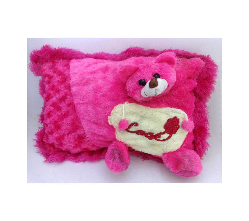 Pink Teddy Bear Pillow