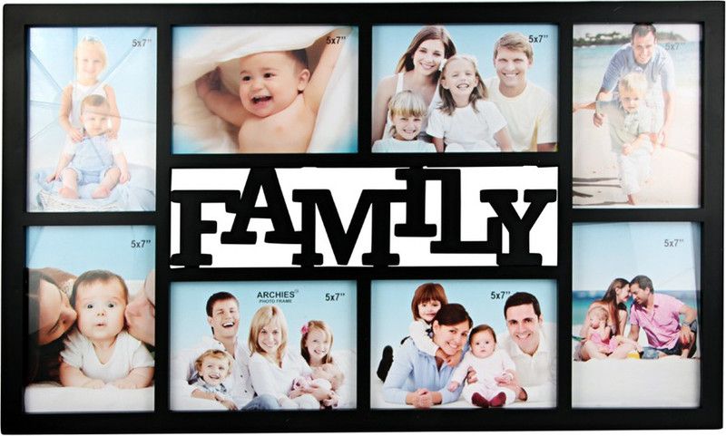 Archies Frames Wood Personalized, Customized Gift Best Friends Reel Photo Collage gift for Friends, BFF with Frame, Birthday Gift,Anniversary Gift Table  (Black, 8 Photo(s), 5 x 7)
