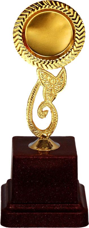 JJH Brass Dish Fancy Trophy Big Trophy  (7.5 x 3 x 3 Inches)