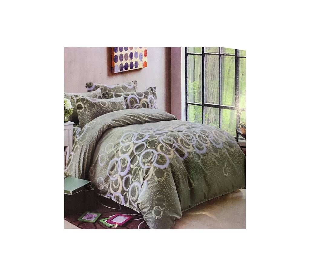 Deep Green Circle Graphics Bedshit