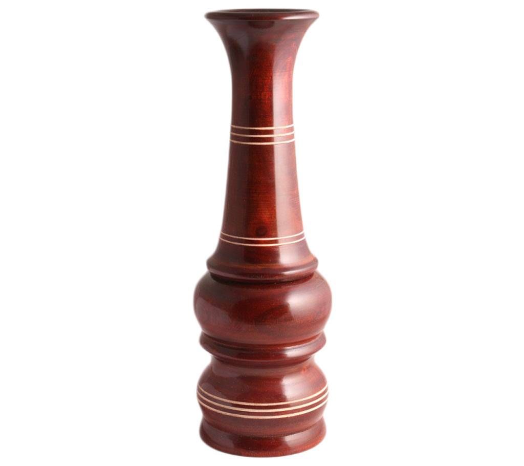 Decoration wood made flower vase