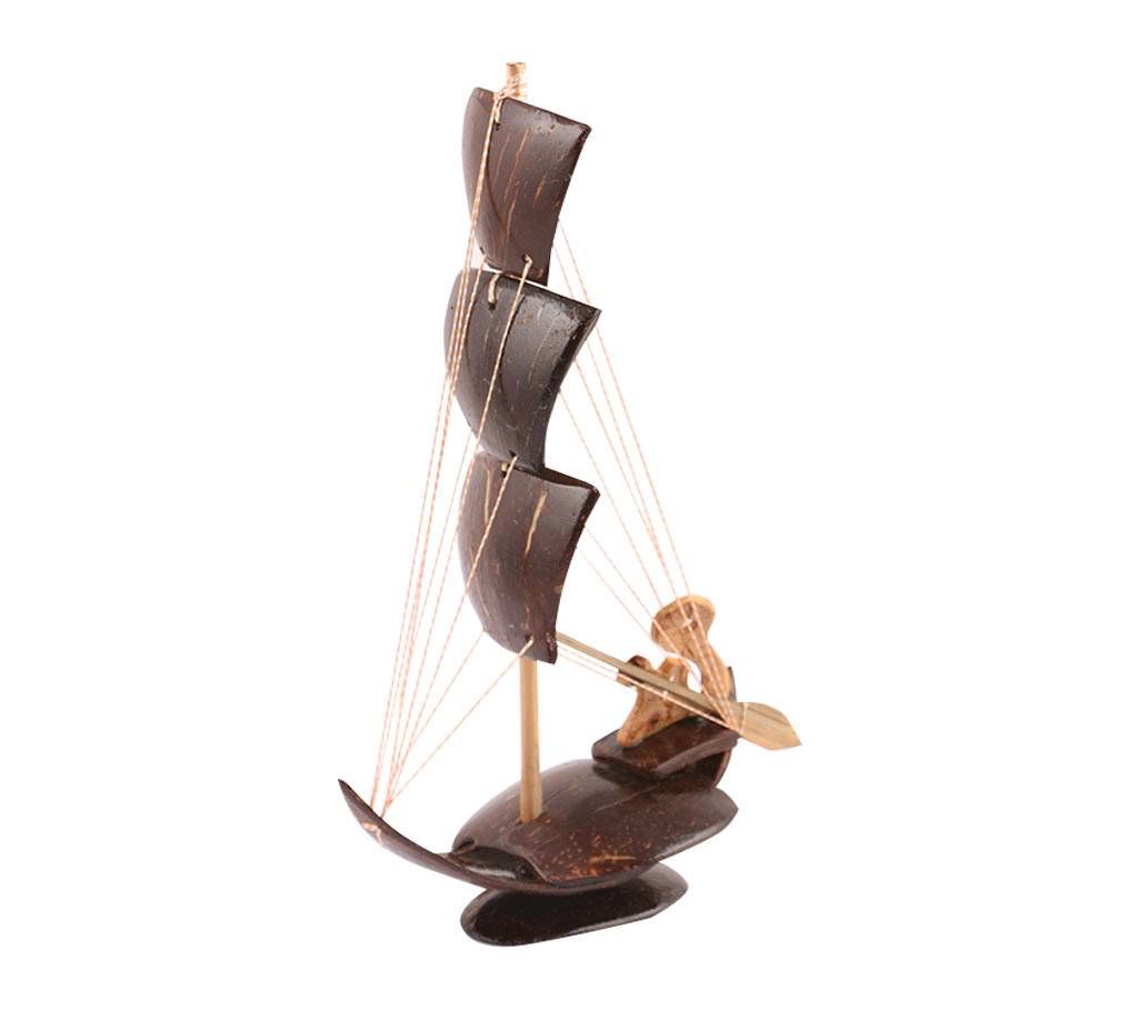Three sail boat show-piece