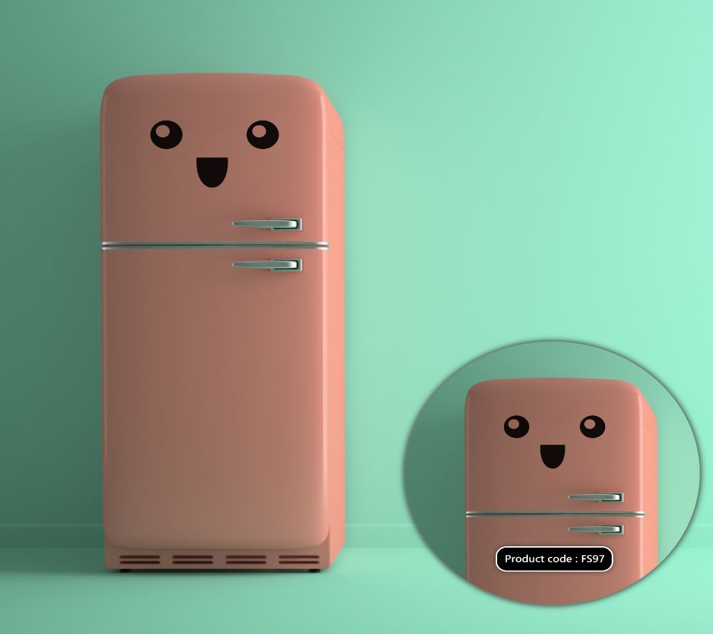 Innocent Face Vinyl Decals High Quality Removable Fridge Sticker - DDecorator