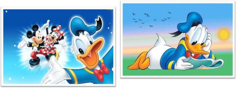 ANSHUL INTERNET POINT 12 cm SINDARELLA 32 Self Adhesive Sticker  (Pack of 2)