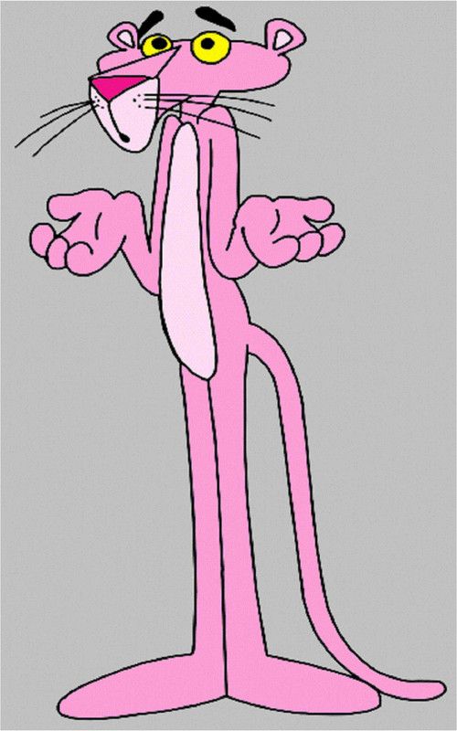 Pink Panther Wall Poster For Room With Gloss Lamination D31 Paper Print  (12 inch X 18 inch)