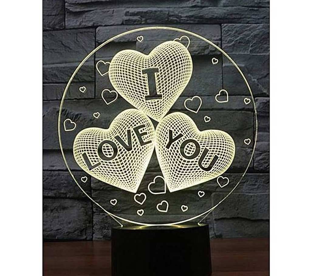 I Love You- Creative 3d Visualization Lamp