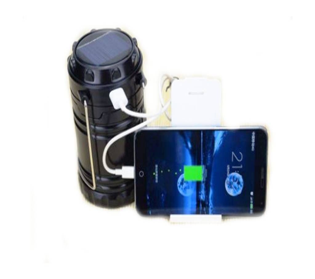 SOLAR RECHARGEABLE CAMPING LANTERN LAMP