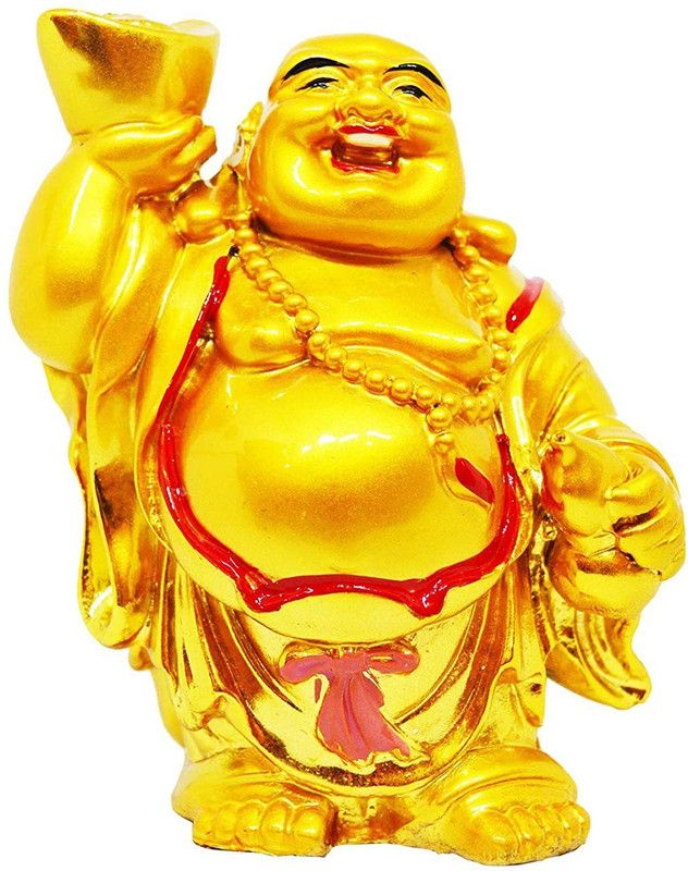 GIFTCITY Decorative Showpiece - 11 cm  (Polyresin, Gold)