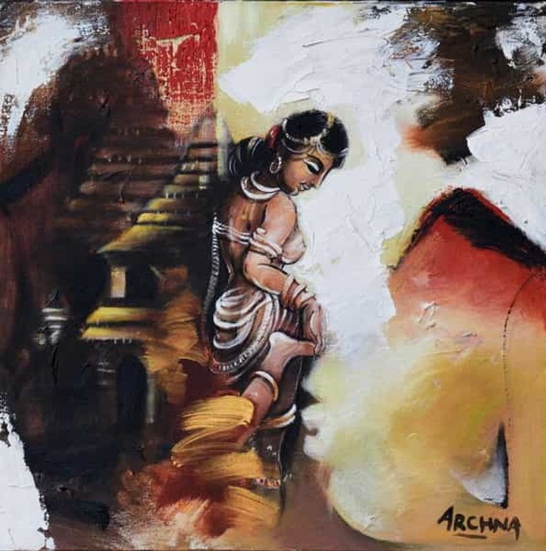 KALADEEP Glory Canvas 19 inch x 19 inch Painting  (With Frame)