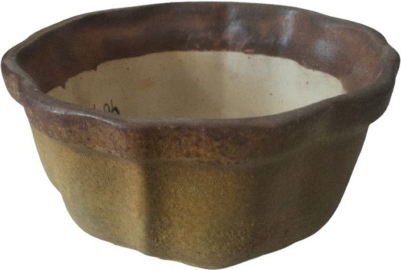 Vinayak Aarna Vinayak Aarna-Ceramic Gray Printed Japaniese Hand Made Clay Pots Round Suitable For Table, Floor, Wall,Garden Ceramic Vase  (3 inch, Grey)
