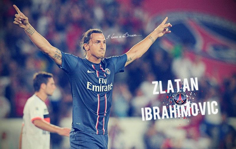 Zlatan ibrahimovic Fine Quality Sports Wall Poster Print Poster on 13x19 Inches Paper Print  (19 inch X 13 inch, Rolled)