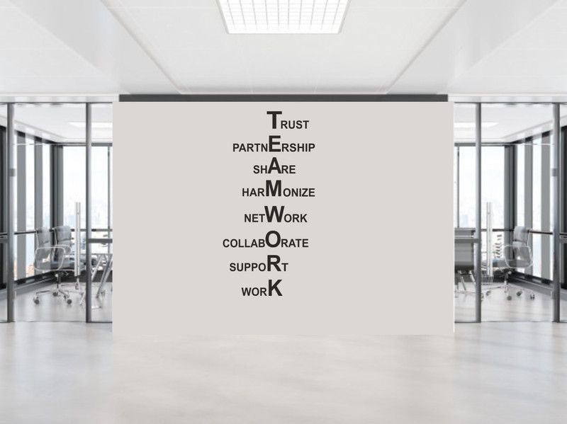 Kanha Enterprises 80 cm Multicolor Motivational Quotes Decorative Wall Sticker For Room, Office, Cafe Self Adhesive Sticker  (Pack of 1)