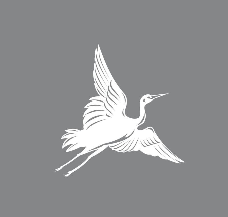 Stickers Mart 38 cm Flying Bird decorative White sticker 38cm x 38cm Removable Sticker  (Pack of 1)