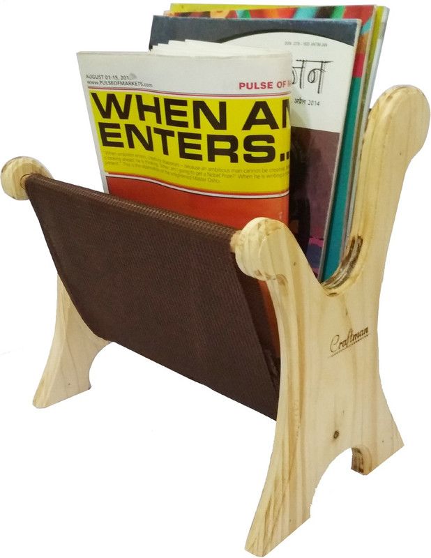 CRAFTMAN Craftman Net News - Desktop Multipurpose Magazines News Papers Documents Files Holder Stand Wooden Wall Shelf  (Number of Shelves - 1, Multicolor)