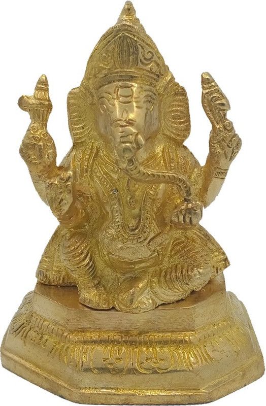Odicrafts BM-GSSL-029-0060 Decorative Showpiece - 12.5 cm  (Brass, Gold)