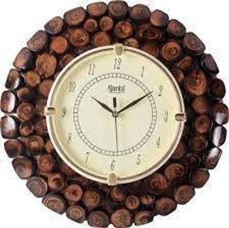 Analog-Digital Wall Clock  (Multicolor, With Glass)