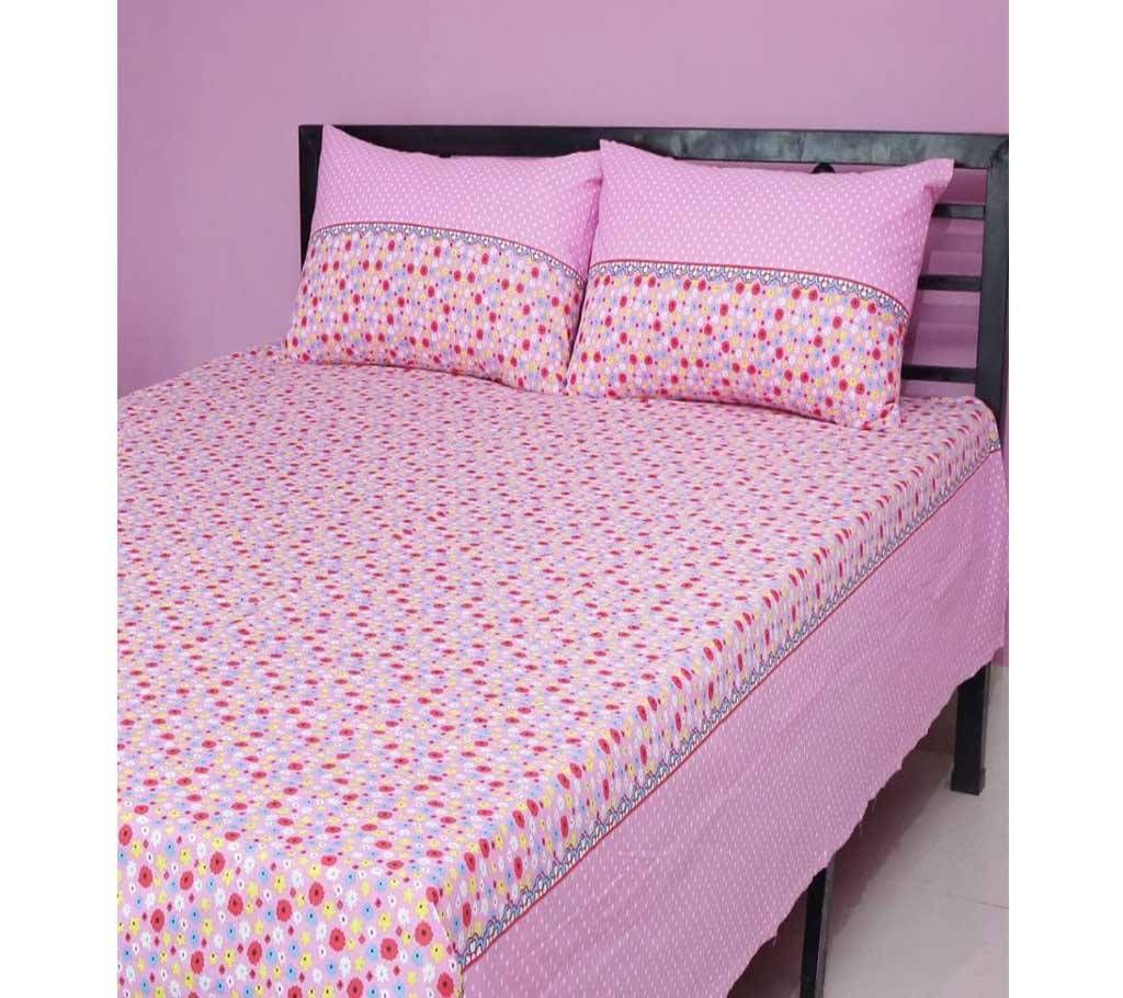 Cotton Bed Sheet With Pillow