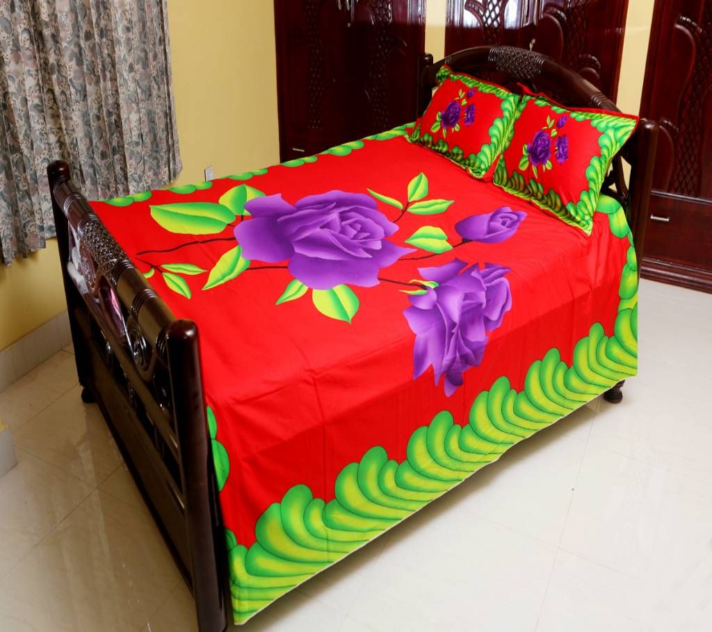 Double size cotton bed sheet-112
