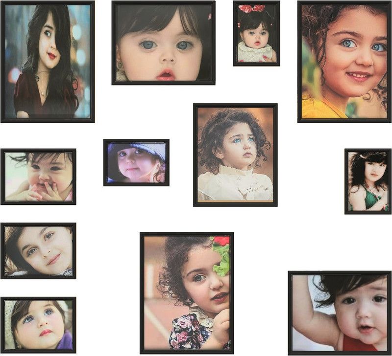 Darcy Interior Design And Architecture Wood Personalized, Customized Gift Best Friends Reel Photo Collage gift for Friends, BFF with Frame, Birthday Gift,Anniversary Gift Wall  (Black, 12 Photo(s), 9 X 12)