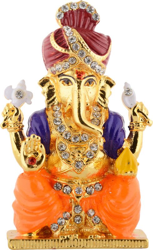 Kulin Metal Mangal Murti Idol | Statue For Car Dashboard | Home Decor | Gifting | Showpiece Decorative Showpiece - 7 cm  (Brass, Multicolor)