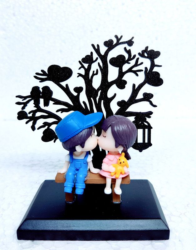 GRACIE COLLECTION LOVE COUPLE ANTIQUE SHOWPIECE Decorative Showpiece - 6.6 cm  (Polyresin, Multicolor)