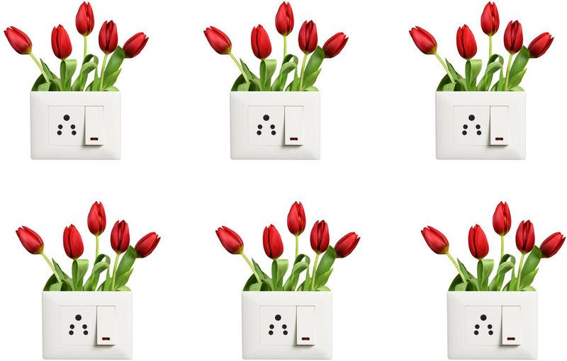 Advait Designs 9 cm Multicolor Decorative Switch Board Switch Panel Stickers for Decoration Self Adhesive Sticker  (Pack of 1)
