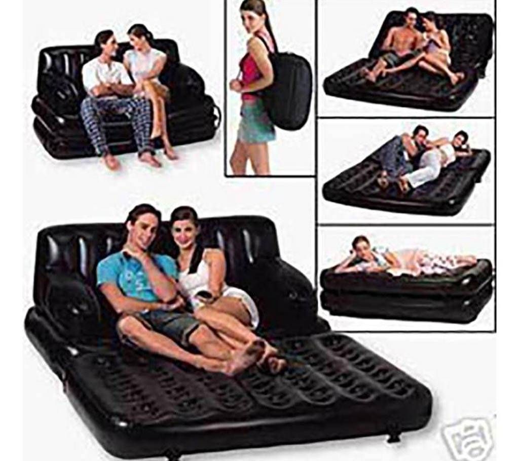 Original Bestway Brand 5 in 1 inflatable sofa cum bed with Air Pumper 