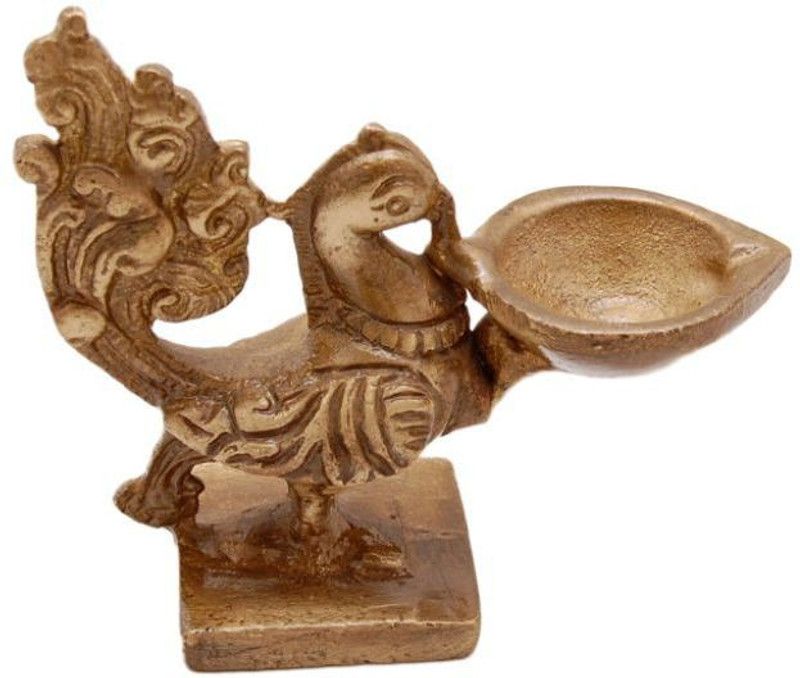 eCraftIndia Decorative Showpiece - 7 cm  (Brass, Brown)