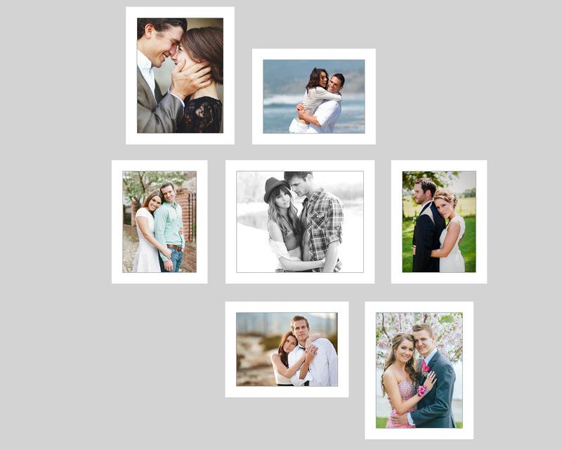 SWADESI STUFF MDF Personalized, Customized Gift Best Friends Reel Photo Collage gift for Friends, BFF with Frame, Birthday Gift,Anniversary Gift  (White, 7 Photo(s), 1 frame : 6x8 inch, 2 frame : 5x7 inch, 4 frame : 4x6 inch)