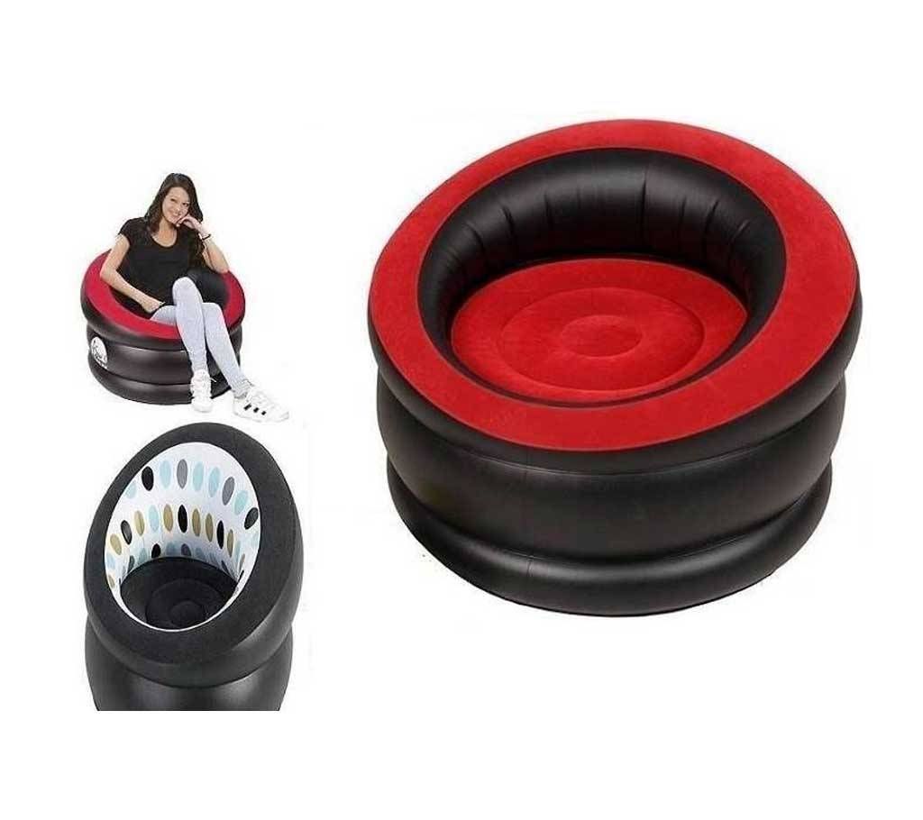 Flocked infiatble air round sofa