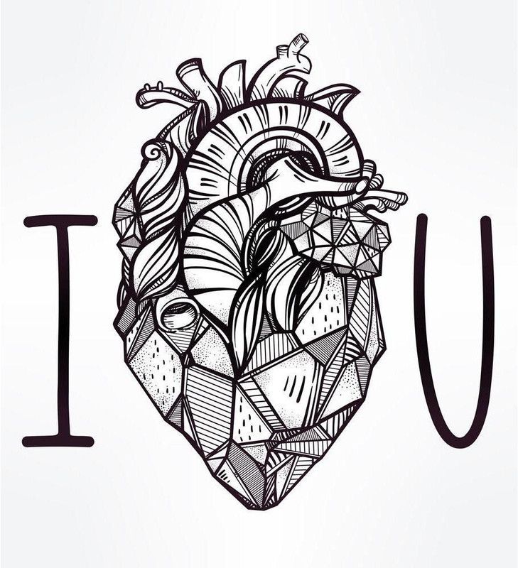 Artzfolio Ornate Decorative Human Heart Unframed Premium Canvas Painting 24x26.4inch Canvas 24 inch x 26.4 inch Painting  (Without Frame)