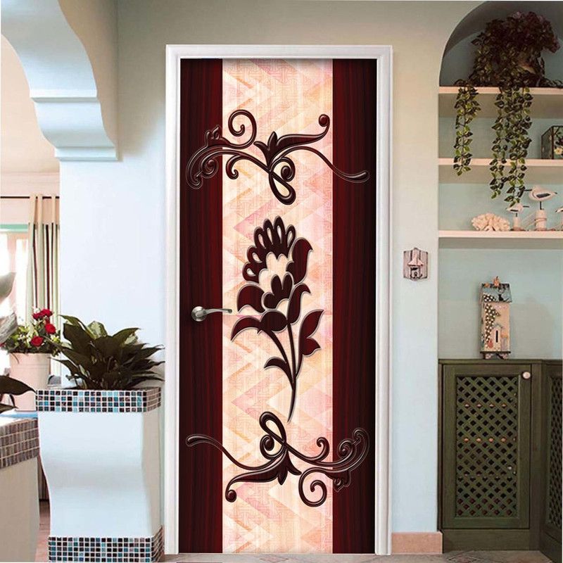 wallvinylsticker 30 cm Large vinyl sticker foor door Self Adhesive Sticker  (Pack of 1)