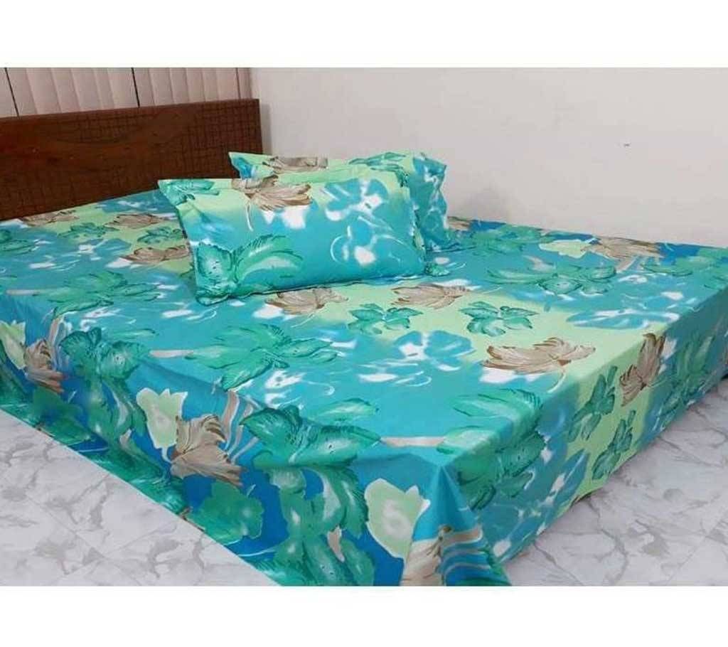 3 Pices Cotton Queen Size Bed Shit Set