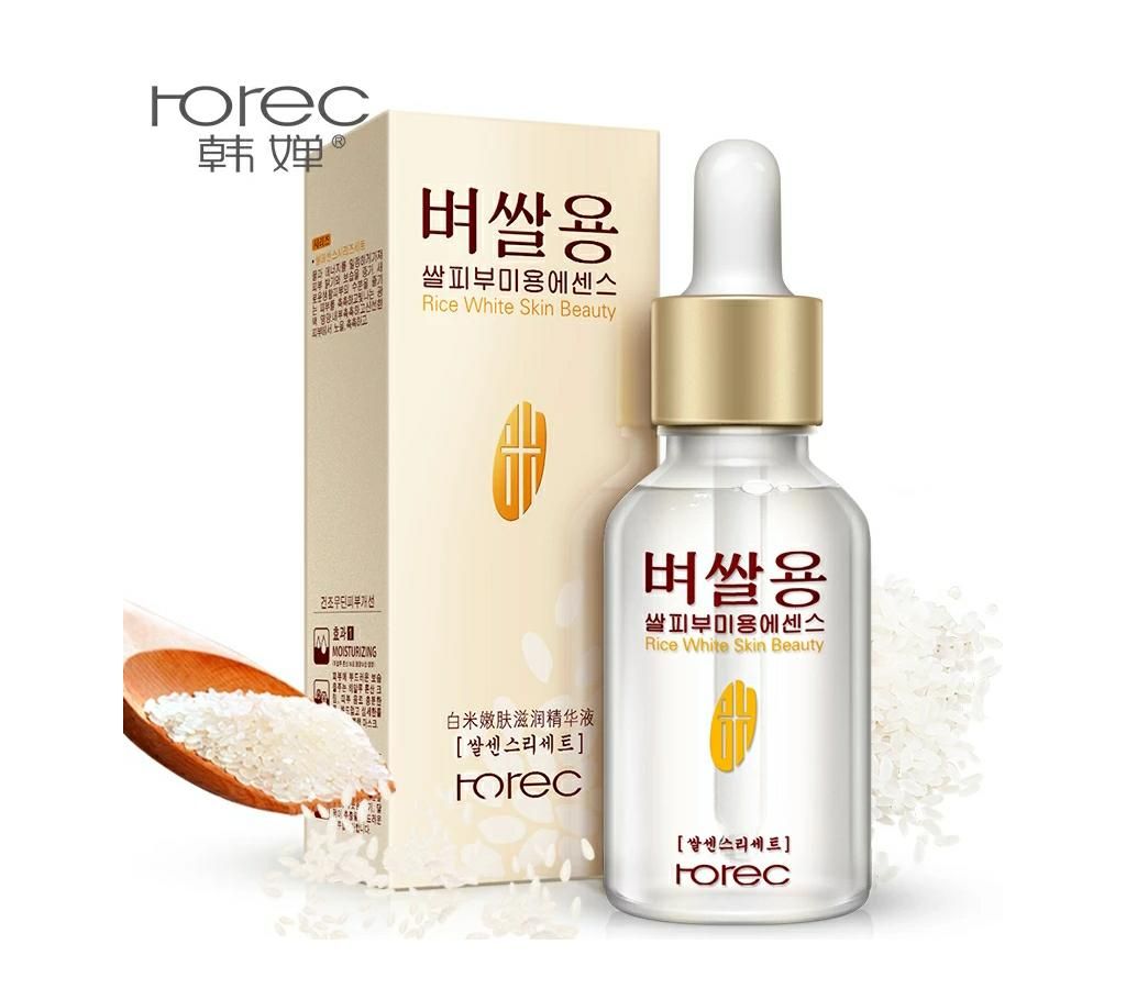 White Rice Whitening Serum Face Moisturizing Cream Anti Wrinkle Anti Aging Face Fine Lines Acne Treatment Skin Care 15ml