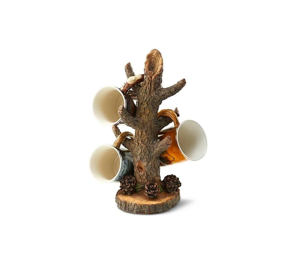 wooden mug holder 