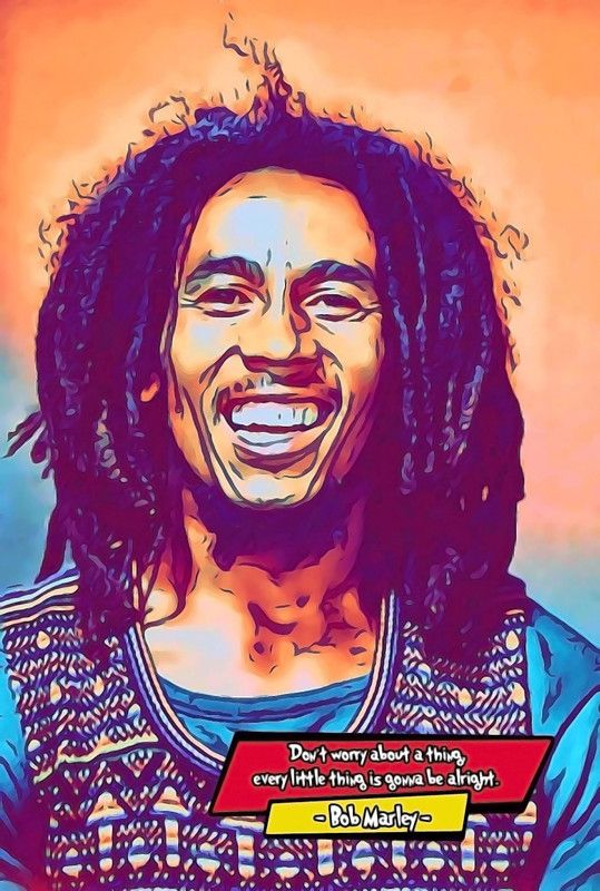 Bob Marley Wall Poster Paper Print  (18 inch X 12 inch, Rolled)