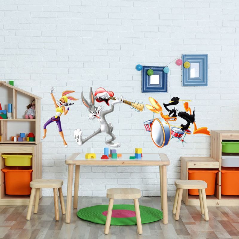 Spinn Decor Wall Decal Warner Bros Looney Tunes 65 cm Warner Bros Looney Tunes Wall Sticker Self Adhesive Sticker  (Pack of 3)