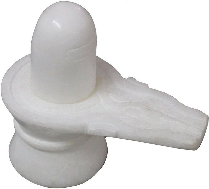 Shiv Decorative Showpiece - 12 cm  (Stone, White)