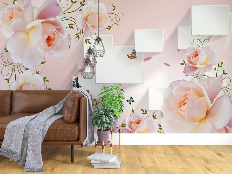 infinity interiors Decorative Multicolor Wallpaper  (228 cm x 40 cm)