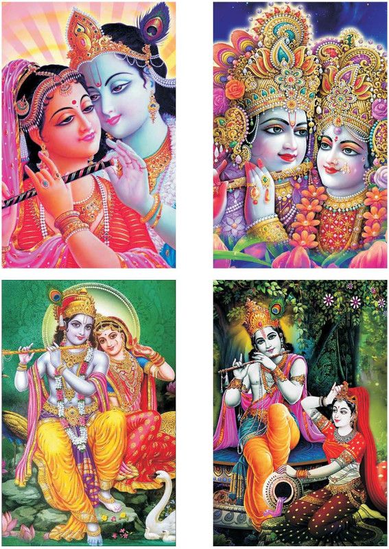 God_ 094 Poster set of 4 poster of God Paper Print  (18 inch X 12 inch, Rolled)