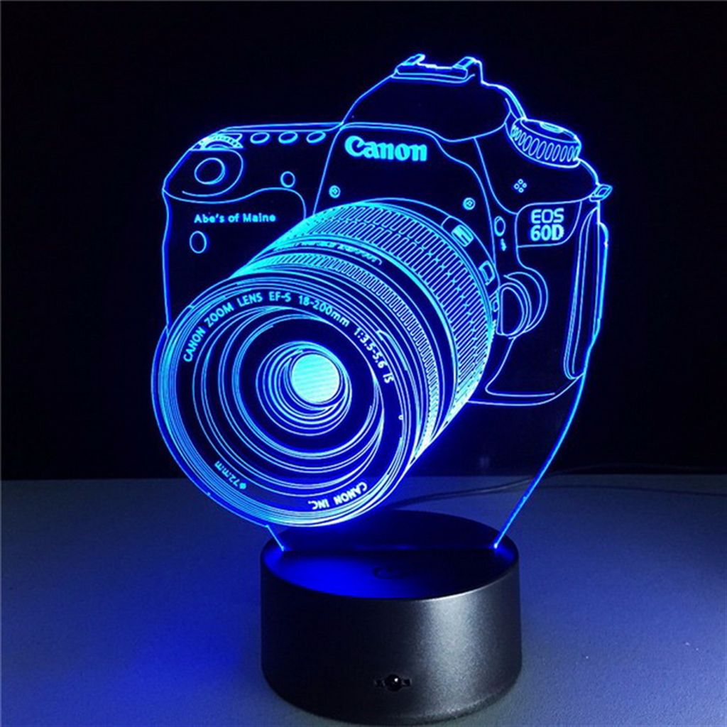 7 Color Changing 3D LED Desk Lamp
