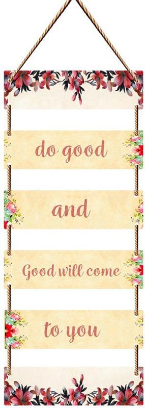 saf Wall Hanging-Do Good,And,Good Will Come,To You  (Multicolor)