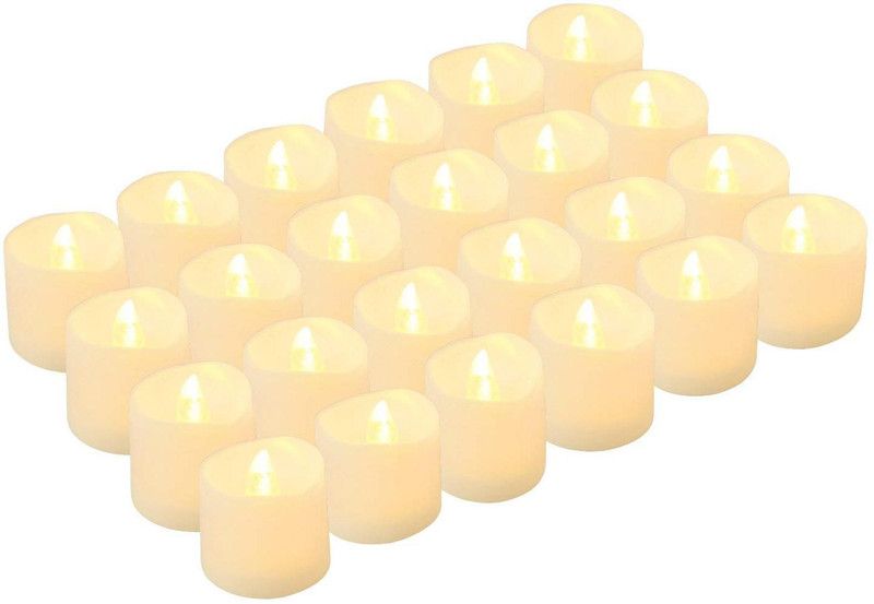 Xydrozen ® Flameless Candles Battery Operated LED Candles Candle  (Multicolor, Pack of 24)