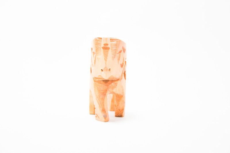 nv zone Decorative Showpiece - 5.2 cm  (Wood, Beige)