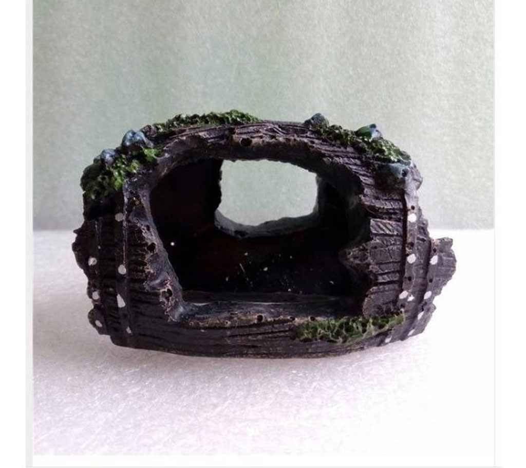 Resin Barrel Aquarium Fish Tank Decoration