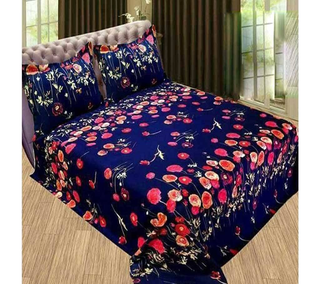 Cotton Bed Sheet- Multi-Color