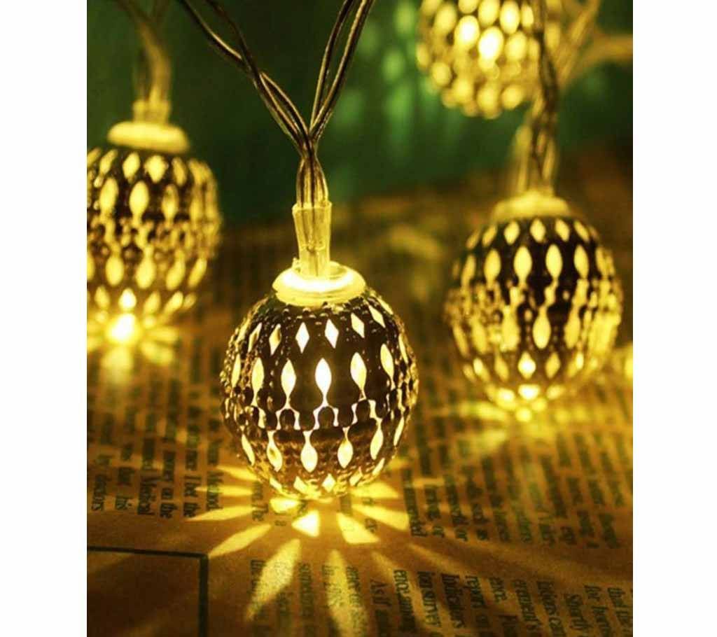 Golden Metal Ball Fairy Light